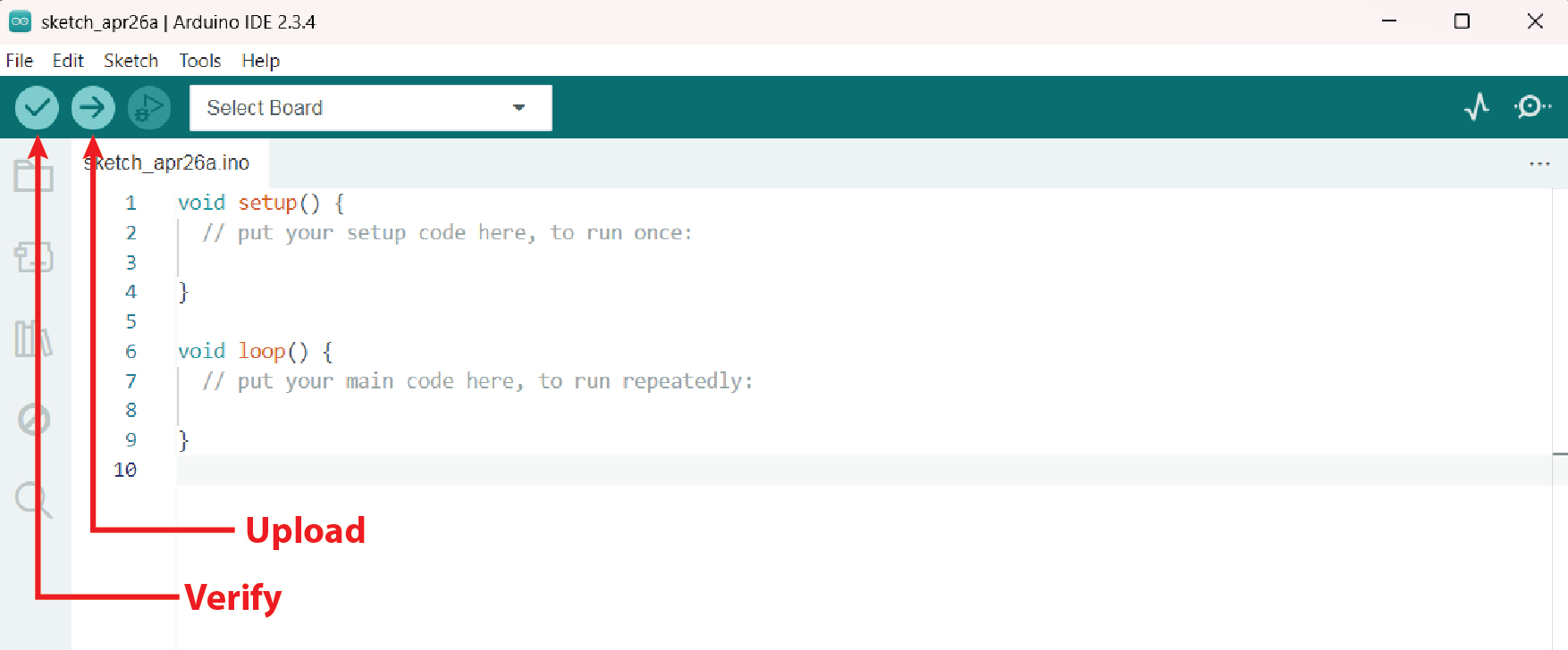 Verify (Compile) และ Upload
